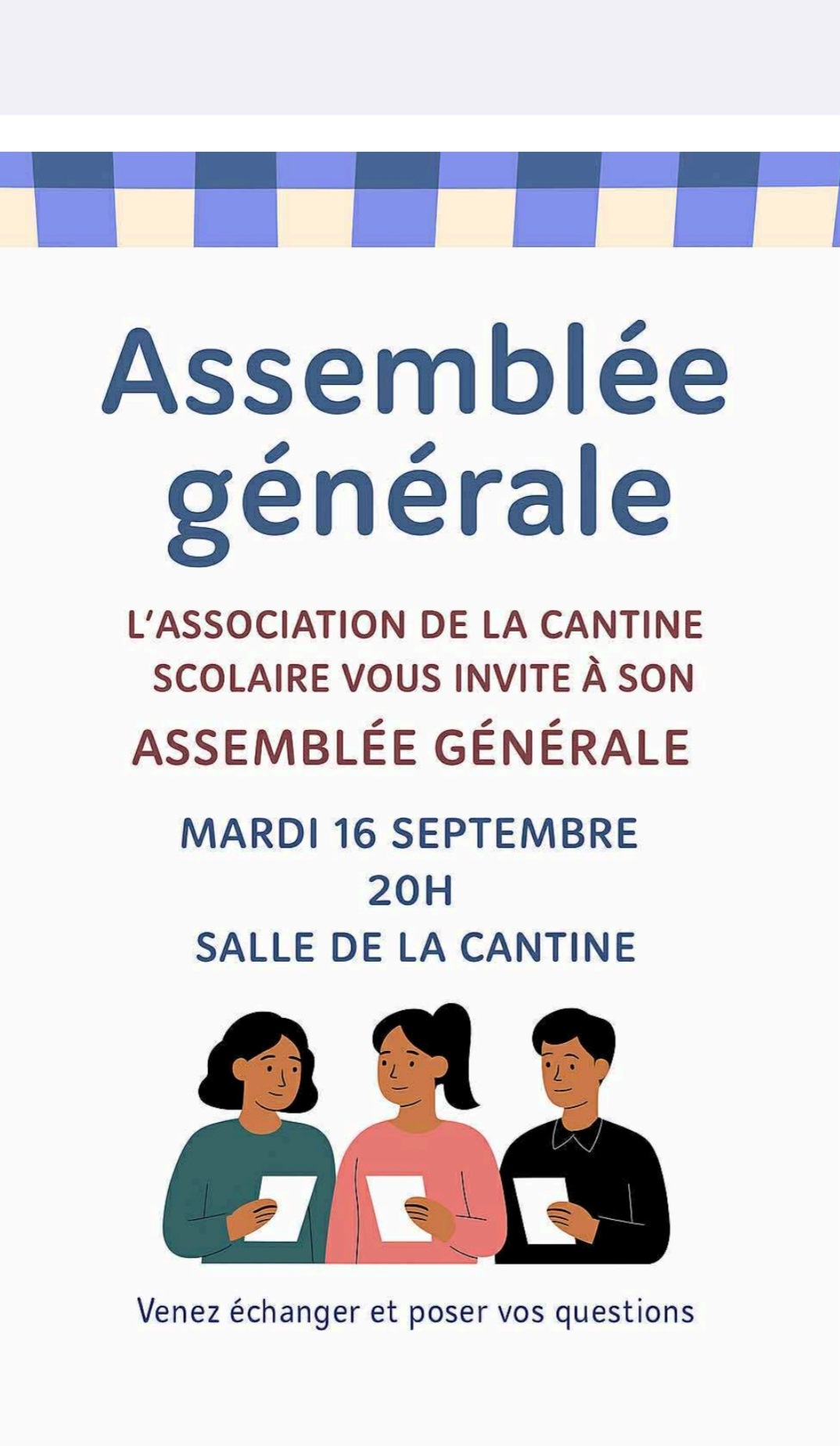 Assemblée générale Cantine