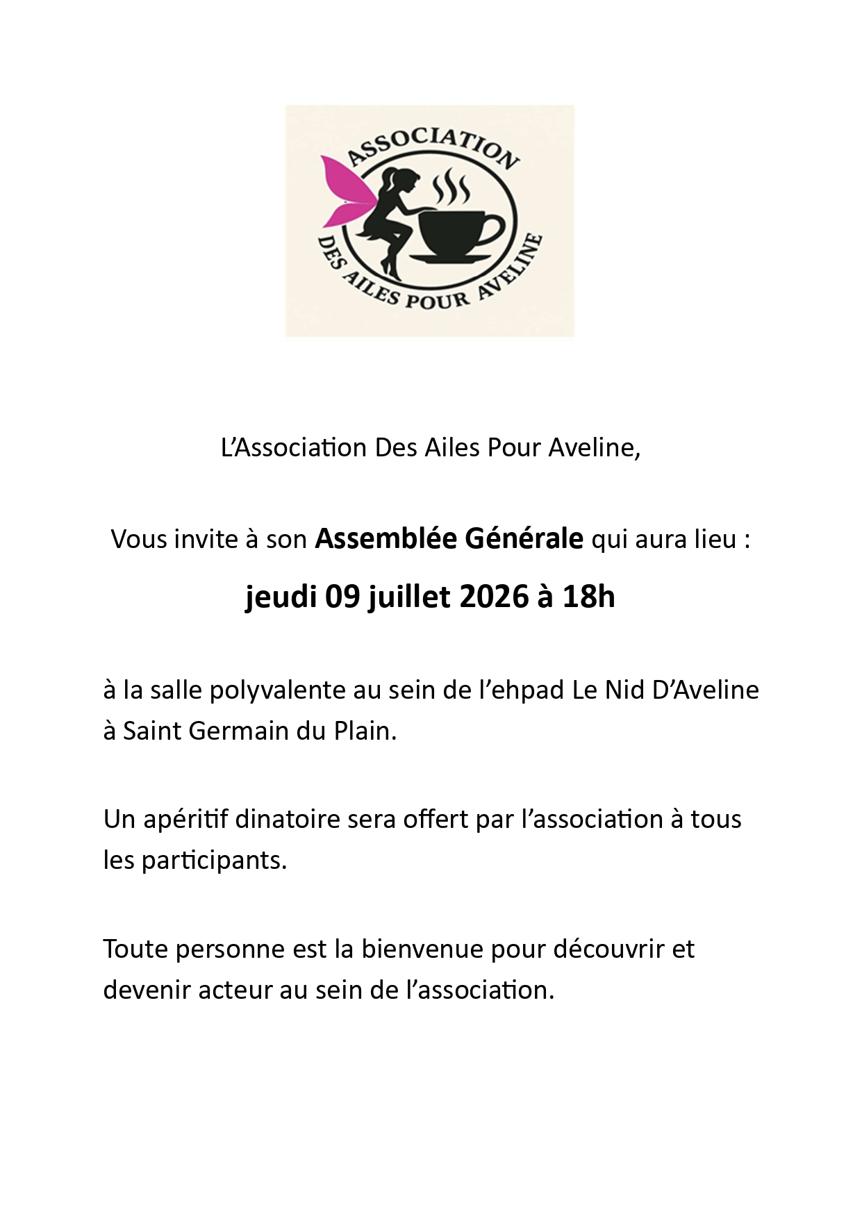 Des Ailes pour Aveline